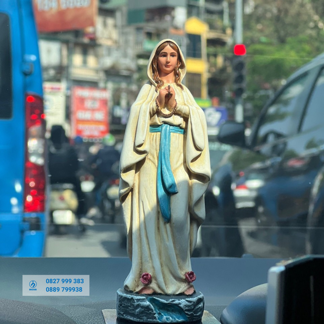 Mẫu Tượng Đức Mẹ để xe hơi đẹp – Tượng Công Giáo mini đặt trên xe ô tô đẹp