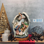 Bộ tượng Giáng Sinh Bộ tượng Giáng Sinh nhập khẩu tượng chúa giáng sinh bộ tượng noel tượng chúa giesu đức mẹ giuse cừu bò lừa thiên thần mục đồng đẹp giá rẻ BECONI