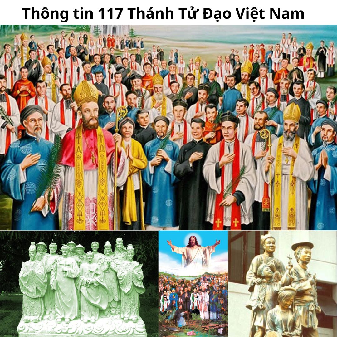 Thông tin 117 Thánh tử Đạo Việt Nam – Danh sách tên, Quê quán, Năm sinh