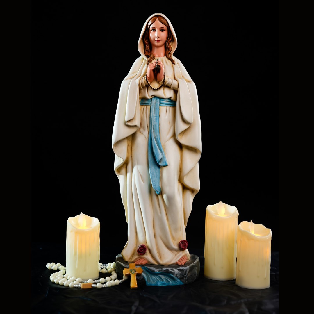 Tượng Đức Mẹ Lộ Đức ( Lourdes - Mẫu 1 - nhiều kích thước)