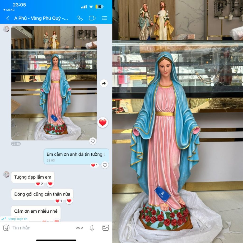Tượng Đức Mẹ Maria và Tượng Bàn Thờ Chúa tại Nha Trang - Khánh Hòa