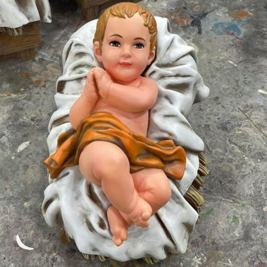 Bộ tượng Giáng Sinh Bộ tượng Giáng Sinh nhập khẩu tượng chúa giáng sinh bộ tượng noel tượng chúa giesu đức mẹ giuse cừu bò lừa thiên thần mục đồng đẹp giá rẻ BECONI
