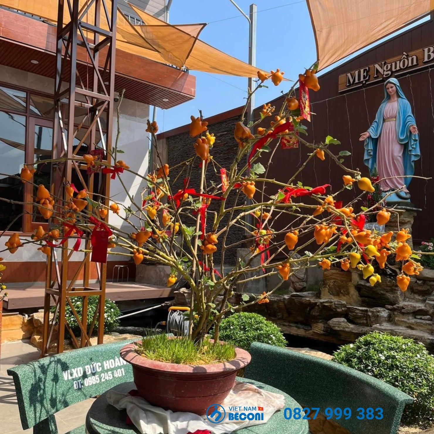 Tượng Đức Mẹ Ban Ơn 1,6 m tại Gia Kiệm Thống Nhất Đồng Nai