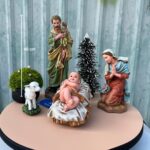 Bộ tượng Giáng Sinh Bộ tượng Giáng Sinh nhập khẩu tượng chúa giáng sinh bộ tượng noel tượng chúa giesu đức mẹ giuse cừu bò lừa thiên thần mục đồng đẹp giá rẻ BECONI