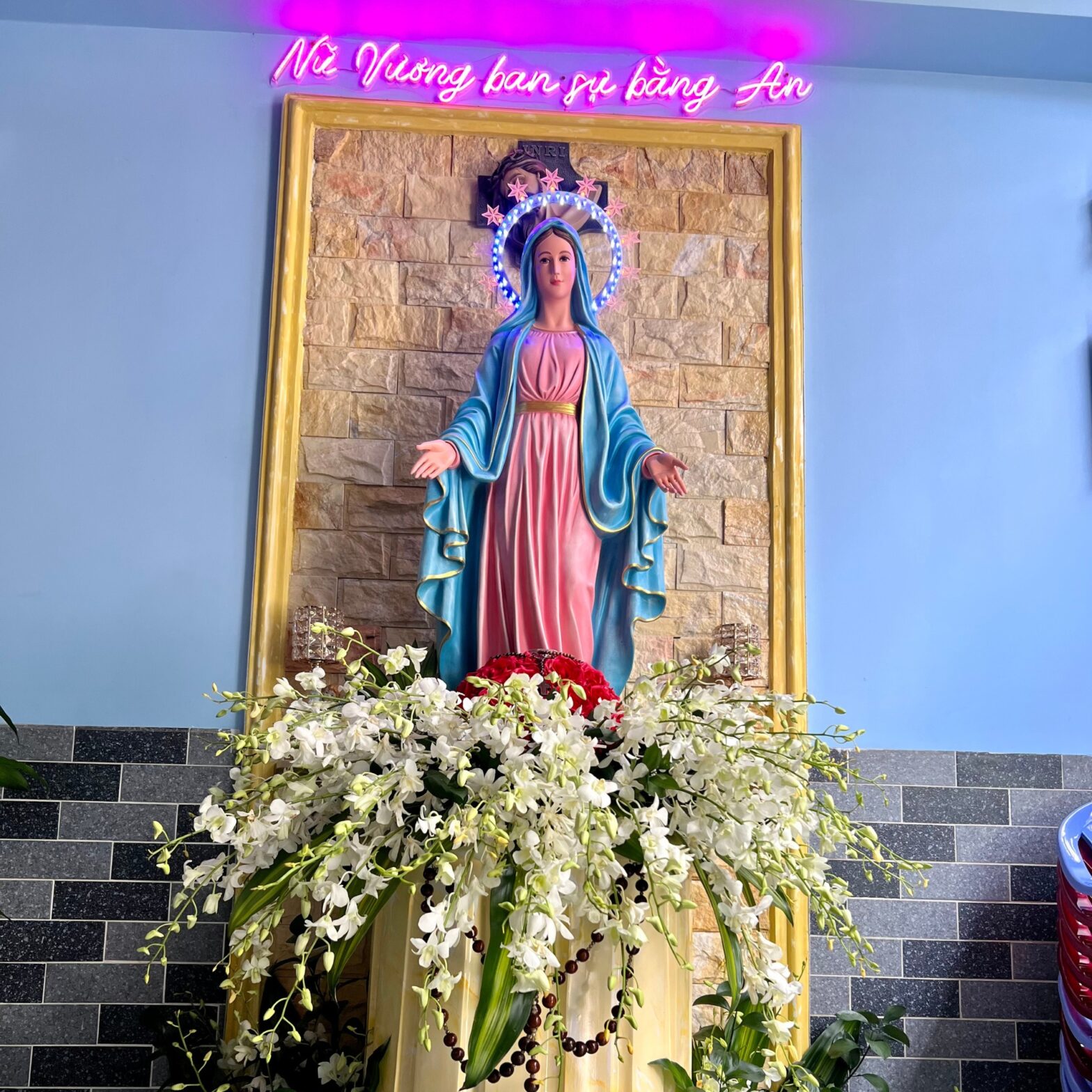 Tượng Đức Mẹ Ban Ơn cao 1,2 mét đẹp