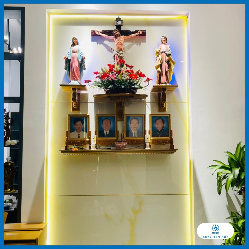 Bàn thờ Chúa phòng khách Bàn thờ Chúa và bàn thờ gia tiên Thiết kế bàn thờ Chúa trong phòng khách Thiết kế bàn thờ Công giáo Bàn thờ Công giáo và tổ tiên Bàn thờ Công Giáo gồm những gì Bàn thờ Chúa phòng khách bàn thờ chúa - mẫu đương đại Bàn thờ Chúa và bàn thờ gia tiên Thiết kế bàn thờ Chúa trong phòng khách Mẫu bàn thờ Chúa và ông bà Kích thước bàn thờ Công Giáo