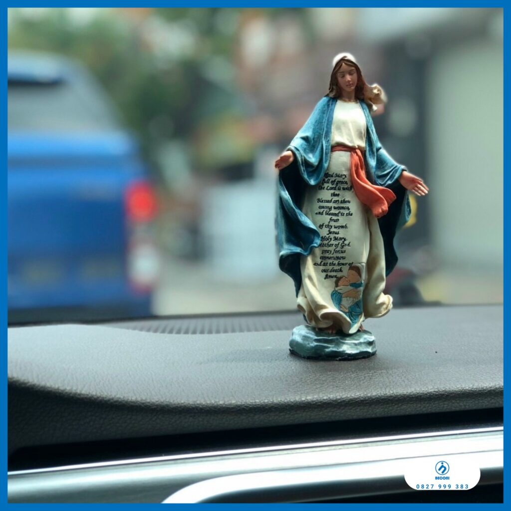 tượng đức mẹ để xe ô tô - tượng công giáo để xe ô tô - tượng chúa để xe ô tô - xe hơi - tượng chúa để trên xe ô tô - đẹp giá rẻ cao cấp thủ công composite poly resin stone