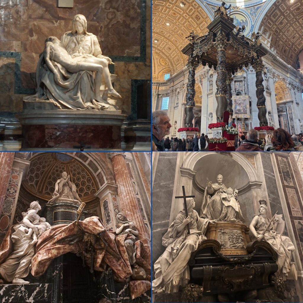 Vương cung thánh đường Thánh Phêrô- Basilica Sancti Petri-ở giữa lòng Vatican City là Nhà Thờ Công Giáo lớn nhất thế giới