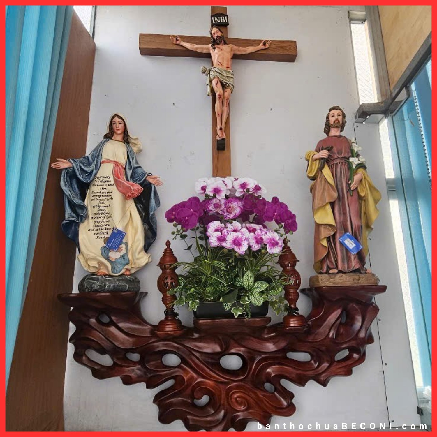 Bàn Thờ Công Giáo phòng khách Tượng 60 cm