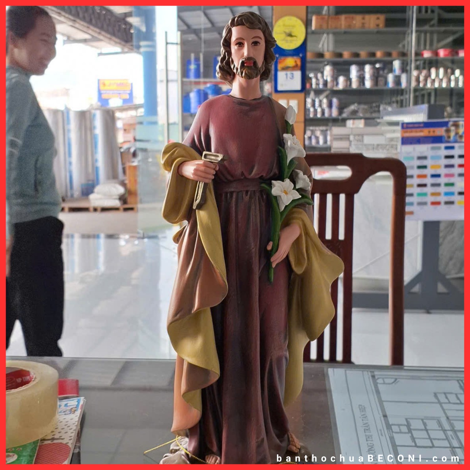 Tượng Thánh Giuse cao 40 cm