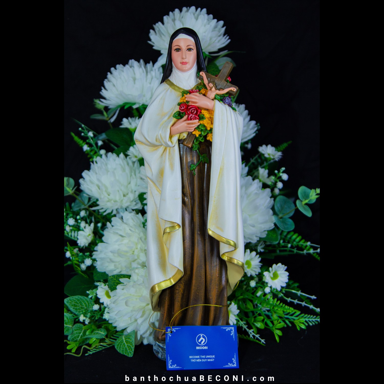 Tượng Thánh Nữ Teresa Hài Đồng Giesu cao 15 cm - 20 cm - 25 cm